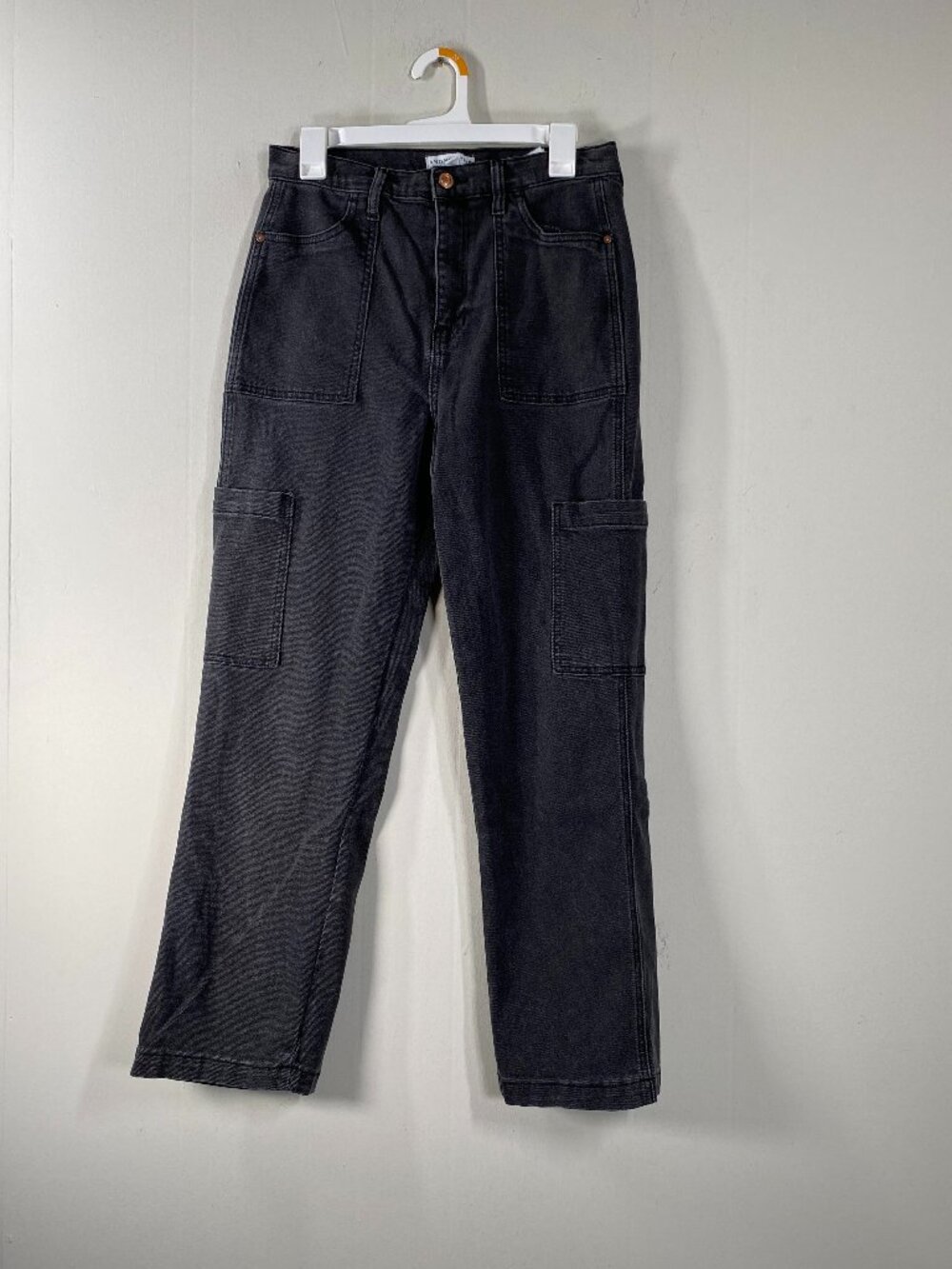 And Now This Utility Denim Jean Women's 30 Mid Rise Black Casual Pants